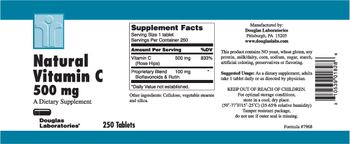 Douglas Laboratories Natural Vitamin C 500 mg - supplement