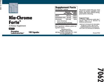 Douglas Laboratories Nia-Chrome Forte - supplement
