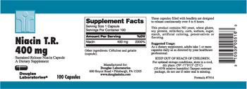 Douglas Laboratories Niacin T.R. 400 mg - supplement