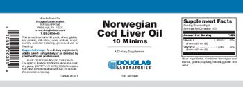 Douglas Laboratories Norwegian Cod Liver Oil 10 Minims - supplement