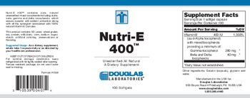 Douglas Laboratories Nutri-E 400 - supplement
