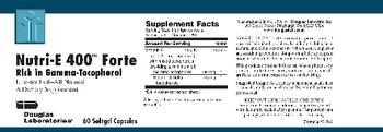 Douglas Laboratories Nutri-E 400 Forte - supplement