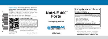 Douglas Laboratories Nutri-E 400 Forte - supplement