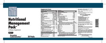 Douglas Laboratories Nutritional Management Pack - supplement