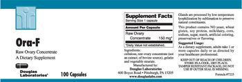 Douglas Laboratories Ora-F Raw Ovary Concentrate - supplement