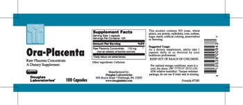 Douglas Laboratories Ora-Placenta Raw Placenta Concentrate - supplement