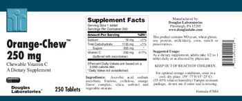 Douglas Laboratories Orange-Chew 250 mg Chewable Vitamin C - supplement