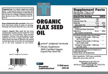 Douglas Laboratories Organic Flax Seed Oil - supplement