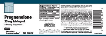 Douglas Laboratories Pregnenolone 25 mg Sublingual - supplement