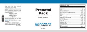 Douglas Laboratories Prenatal Pack - supplement