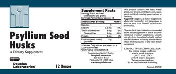 Douglas Laboratories Psyllium Seed Husks - supplement