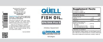 Douglas Laboratories Quell Fish Oil EPA/DHA Plus D - supplement
