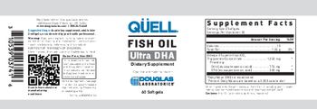 Douglas Laboratories Quell Fish Oil Ultra DHA - this statement has not been evaluated by the food and drug administration this product is not intend