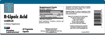 Douglas Laboratories R-Lipoic Acid (Stabilized) - supplement
