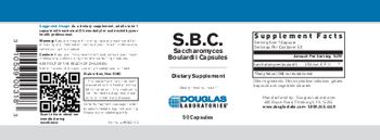 Douglas Laboratories S.B.C. Saccharomyces Boulardii Capsules - supplement
