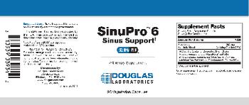 Douglas Laboratories SinuPro 6 Sinus Support - supplement
