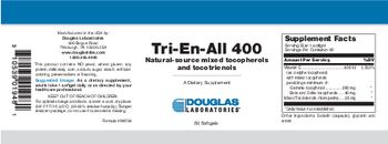 Douglas Laboratories Tri-En-All 400 Natural-Source Mixed Tocopherols And Tocotrienols - supplement