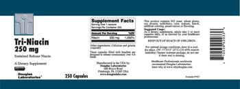 Douglas Laboratories Tri-Niacin 250 mg Sustained Release Niacin - supplement
