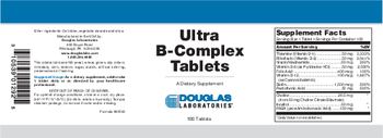 Douglas Laboratories Ultra B-Complex Tablets - supplement