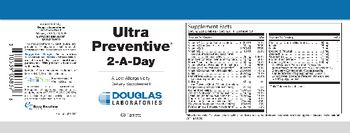 Douglas Laboratories Ultra Preventive 2-A-day - a low allergenicity supplement