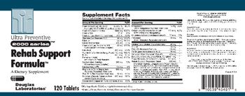 Douglas Laboratories Ultra Preventive 2000 Series Rehab Support Formula - supplement