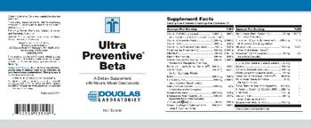 Douglas Laboratories Ultra Preventive Beta - supplement with natural mixed carotenoids