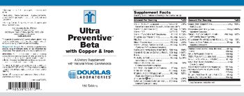 Douglas Laboratories Ultra Preventive Beta With Copper & Iron - supplement with natural mixed carotenoids