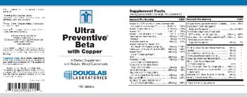 Douglas Laboratories Ultra Preventive Beta With Copper - 