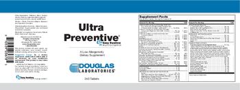 Douglas Laboratories Ultra Preventive EZ Easy Swallow Multivitamin - a low allergenicity supplement