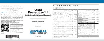 Douglas Laboratories Ultra Preventive III - supplement