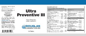 Douglas Laboratories Ultra Preventive III - supplement
