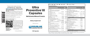 Douglas Laboratories Ultra Preventive III Capsules - supplement