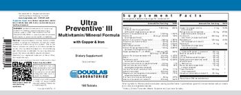 Douglas Laboratories Ultra Preventive III with Copper & Iron - supplement