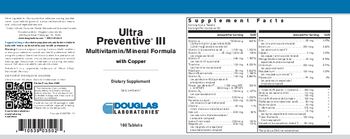 Douglas Laboratories Ultra Preventive III with Copper - supplement
