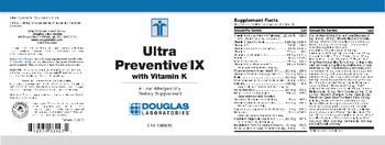 Douglas Laboratories Ultra Preventive IX With Vitamin K - a low allergenicity supplement