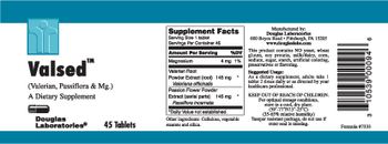 Douglas Laboratories Valsed (Valerian, Passiflora & Mg.) - supplement