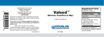Douglas Laboratories Valsed (Valerian, Passiflora & Mg.) - supplement