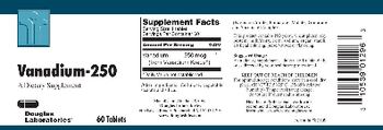 Douglas Laboratories Vanadium-250 - supplement