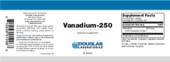 Douglas Laboratories Vanadium-250 - supplement