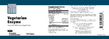 Douglas Laboratories Vegetarian Enzyme - nonanimal supplement