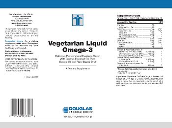 Douglas Laboratories Vegetarian Liquid Omega-3 - supplement