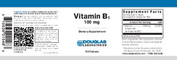 Douglas Laboratories Vitamin B1 100 mg - supplement