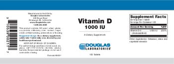 Douglas Laboratories Vitamin D 1000 IU - supplement