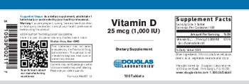 Douglas Laboratories Vitamin D 25 mcg (1,000 IU) - supplement