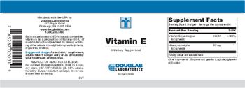 Douglas Laboratories Vitamin E - supplement
