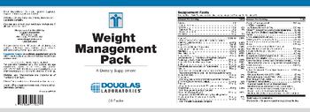 Douglas Laboratories Weight Management Pack - supplement
