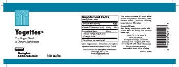 Douglas Laboratories Yogettes The Yogurt Snack - supplement