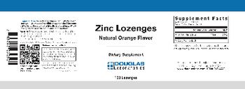Douglas Laboratories Zinc Lozenges Natural Orange Flavor - supplement