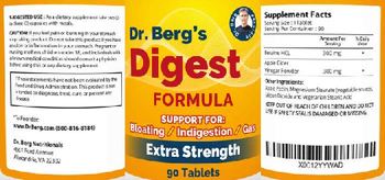 Dr. Berg's Digest Formula Extra Strength - supplement
