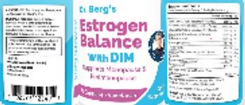 Dr. Berg's Estrogen Balance with Dim - supplement